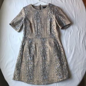 Topshop Pink/Gold shimmer Dress